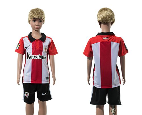 Athletic Bilbao Blank Home Kid Soccer Club Jersey