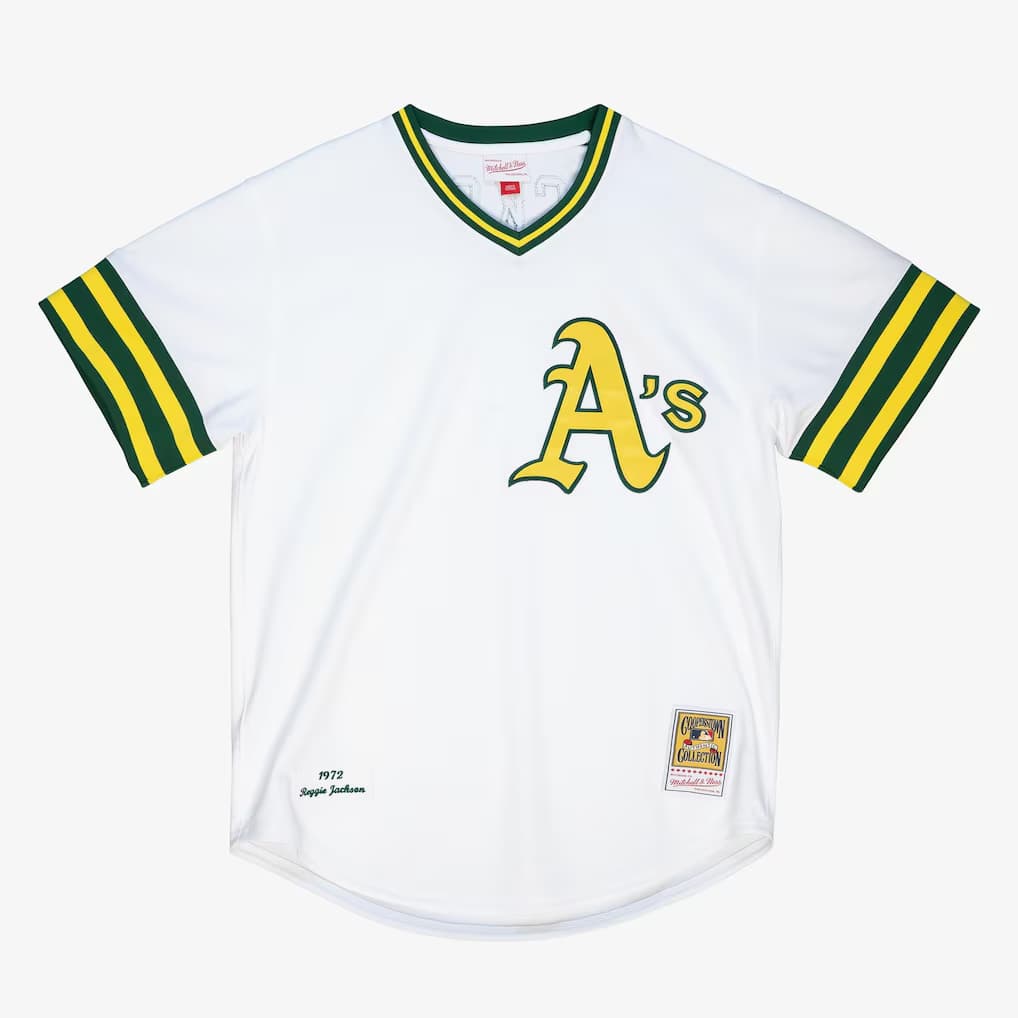 Athletics 1972 White Authentic Player Jersey