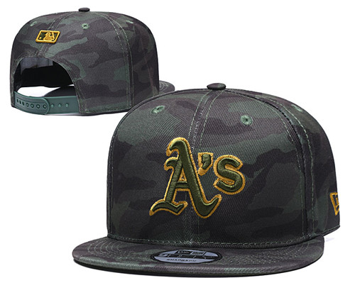 Athletics Team Logo Camo Adjustable Hat TX