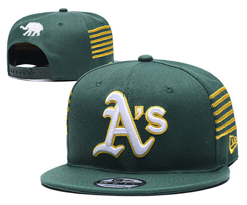 Athletics Team Logo Green Adjustable Hat YD