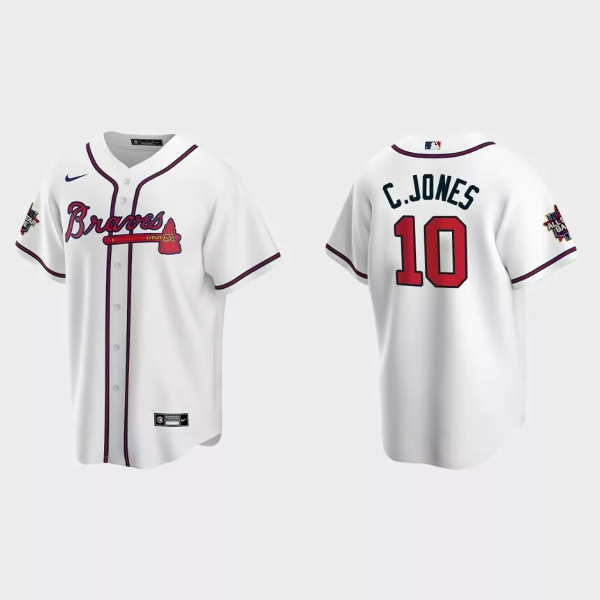 Atlanta Braves #10 Chipper Jones 2021 MLB All-Star Game Replica Jersey – White