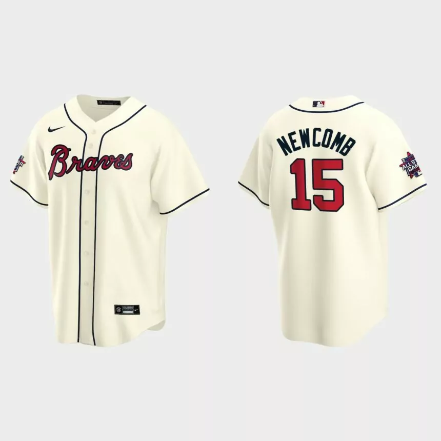 Atlanta Braves #15 Sean Newcomb 2021 MLB All-Star Game Replica Jersey – Cream