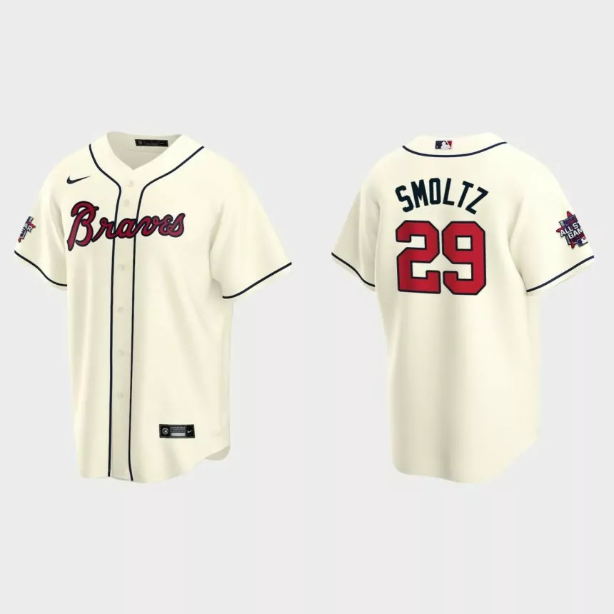 Atlanta Braves #29 John Smoltz 2021 MLB All-Star Game Replica Jersey – Cream