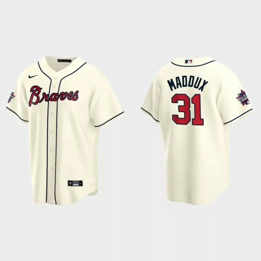 Atlanta Braves #31 Greg Maddux 2021 MLB All-Star Game Replica Jersey – Cream