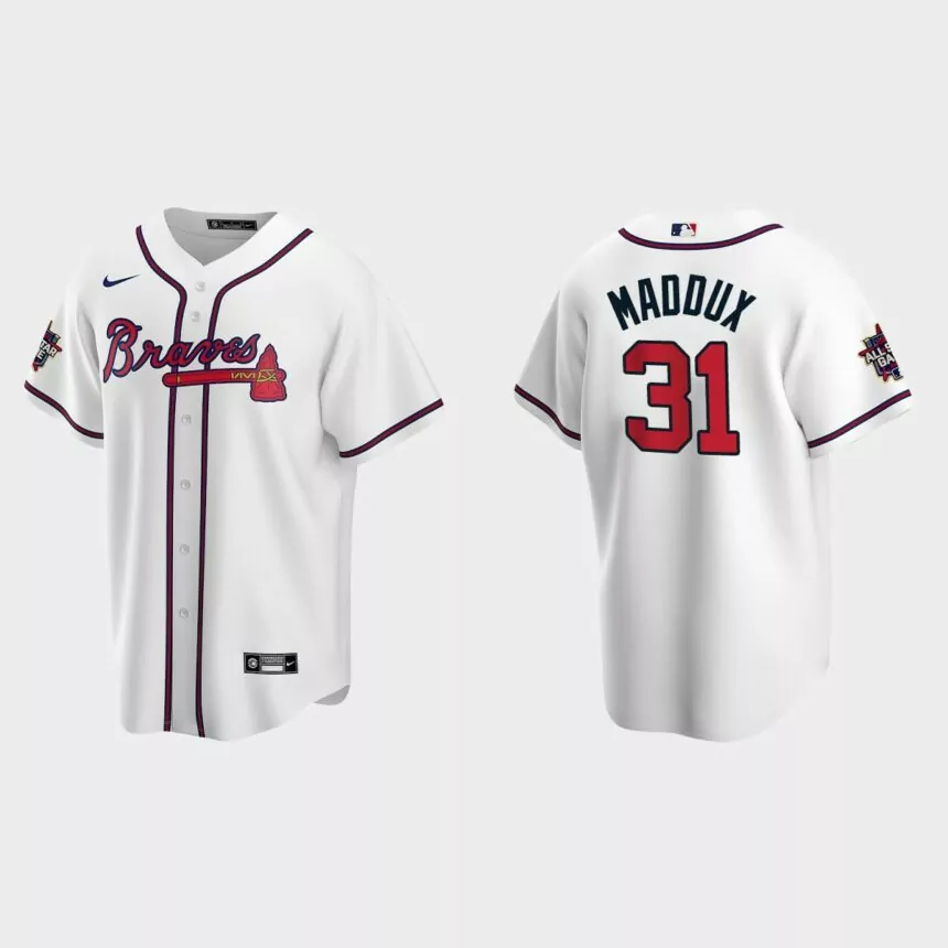 Atlanta Braves #31 Greg Maddux 2021 MLB All-Star Game Replica Jersey – White