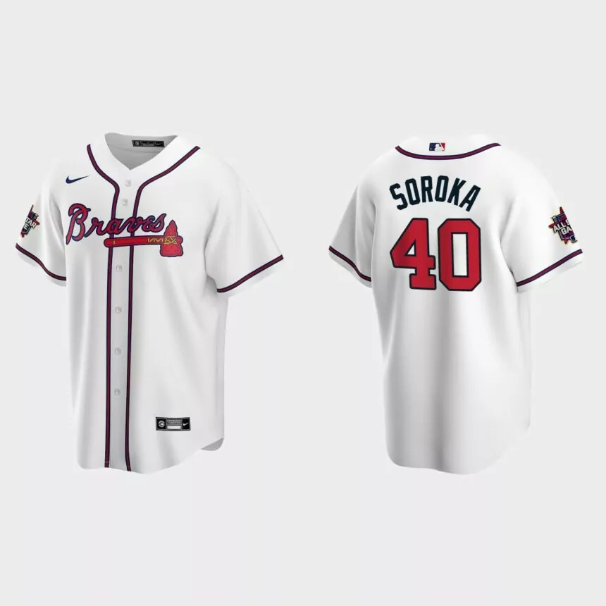 Atlanta Braves #40 Mike Soroka 2021 MLB All-Star Game Replica Jersey – White