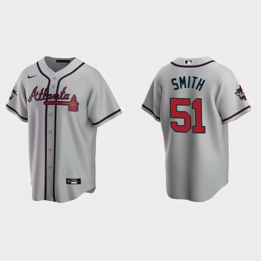 Atlanta Braves #51 Will Smith Replica 2021 MLB All-Star Jersey – Gray