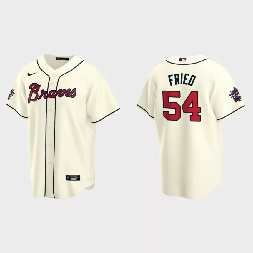 Atlanta Braves #54 Max Fried 2021 MLB All-Star Game Replica Jersey – Cream