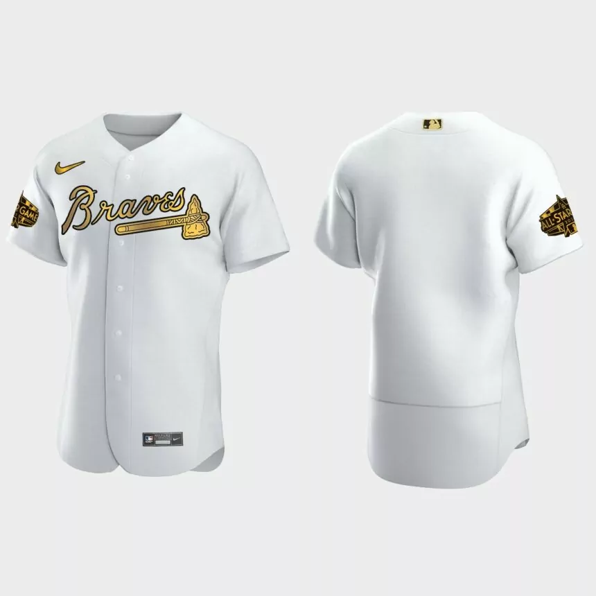 Atlanta Braves 2022 MLB All-Star Game Jersey – White Gold