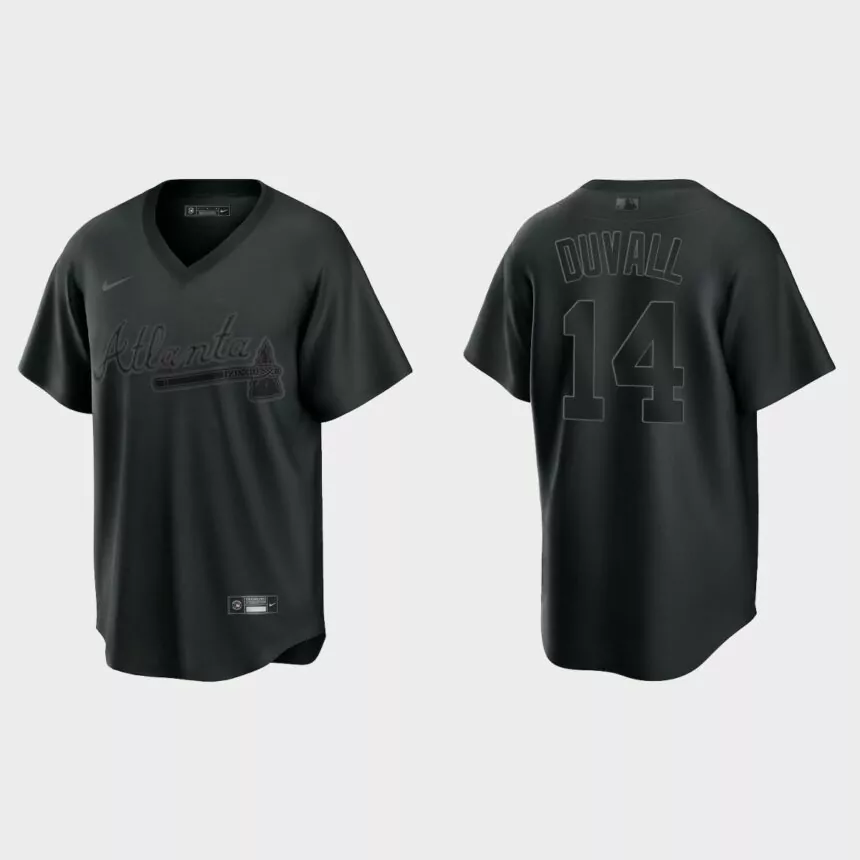 Atlanta Braves Adam Duvall Pitch Black Replica Jersey – Black