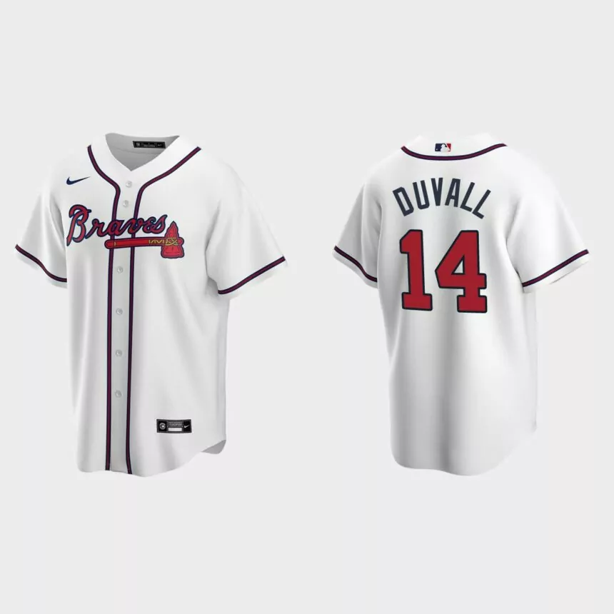 Atlanta Braves Adam Duvall Replica Home Jersey – White