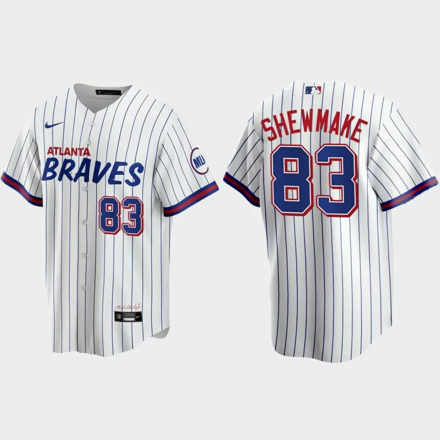 Atlanta Braves Braden Shewmake 2021 City Connect Replica Jersey – White
