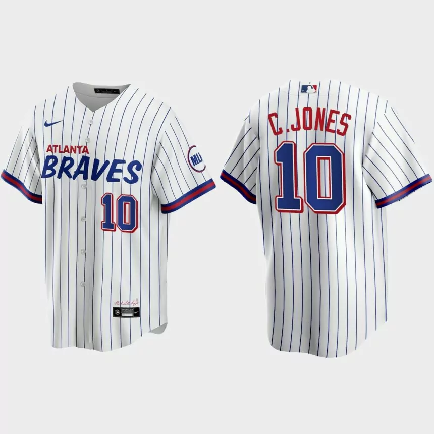 Atlanta Braves Chipper Jones 2021 City Connect Replica Jersey – White