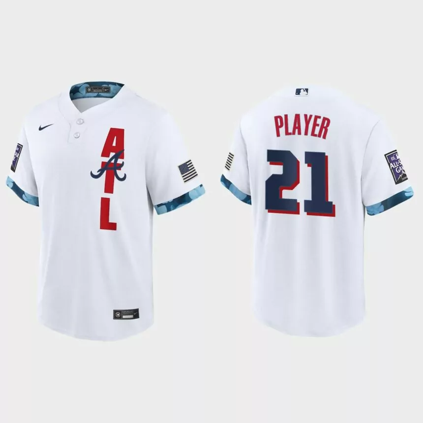 Atlanta Braves Custom 2021 All-Star Game Replica Jersey – White