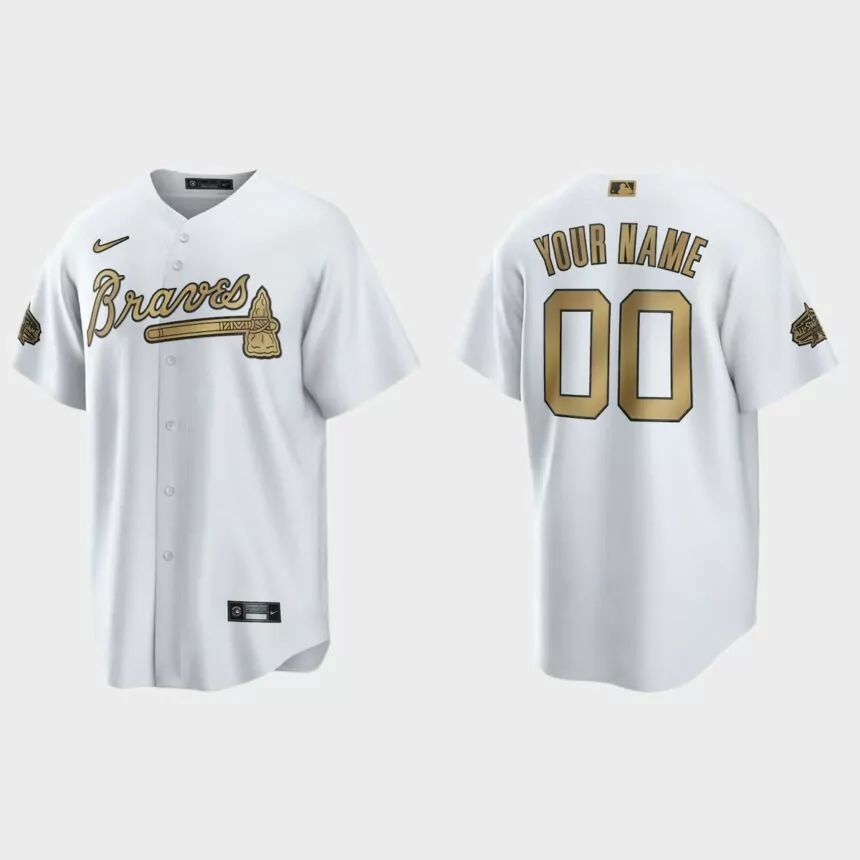 Atlanta Braves Custom 2022 MLB All-Star Game Replica Jersey – White