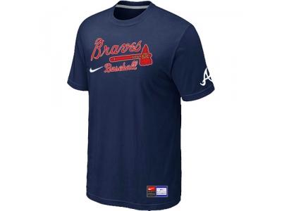 Atlanta Braves D.Blue NEW Short Sleeve Practice T-Shirt
