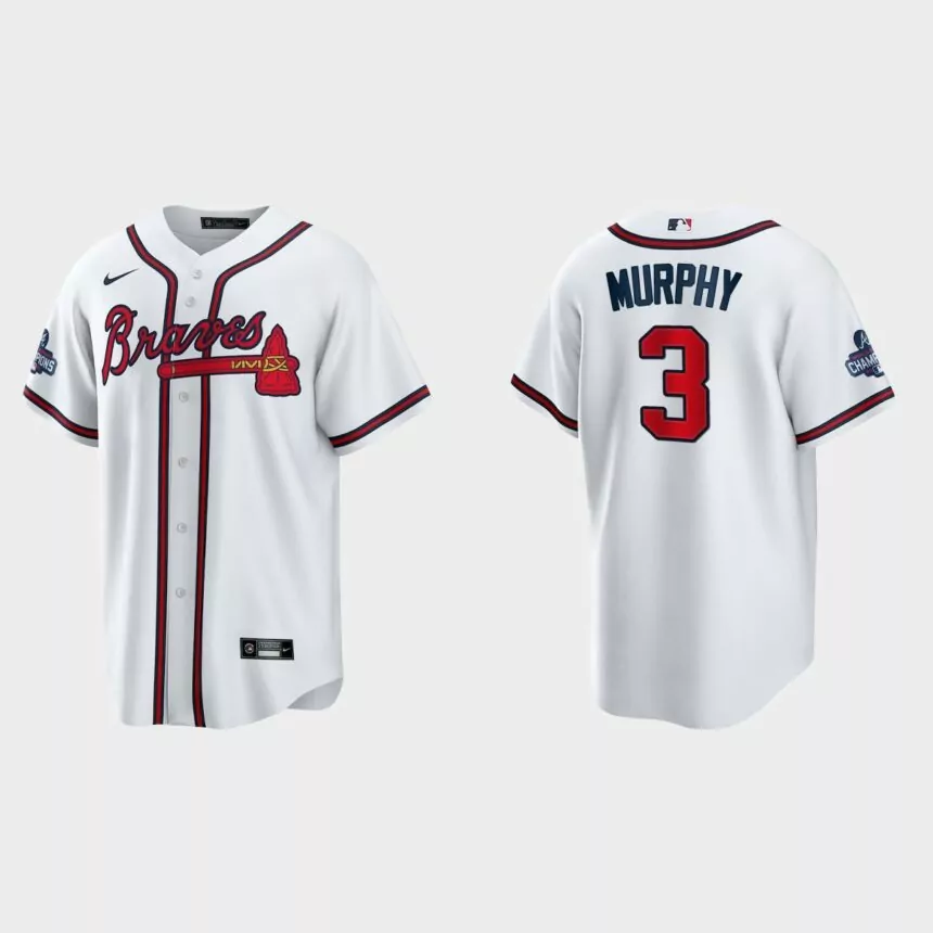 Atlanta Braves Dale Murphy 2021 World Series Champions Replica Jersey – White