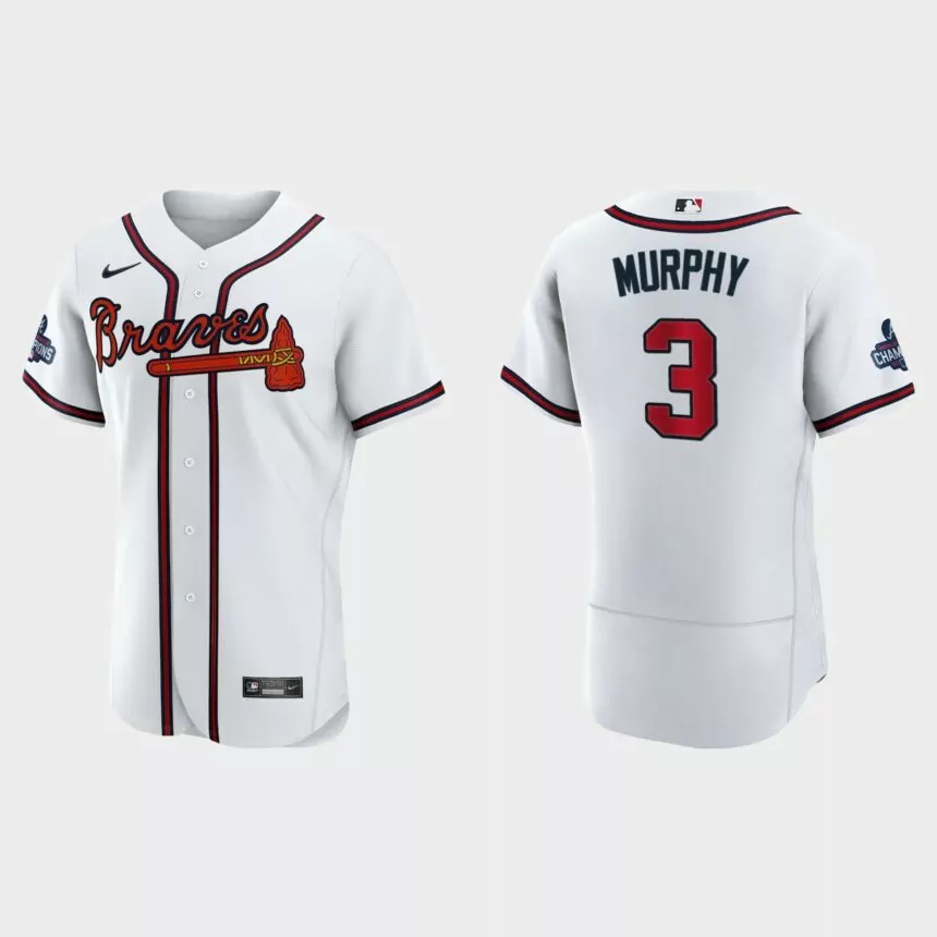 Atlanta Braves Dale Murphy 2021 World Series Champions White Authentic Jersey