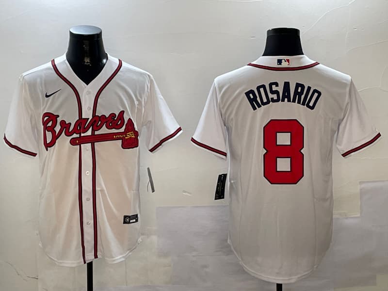 Atlanta Braves Eddie Rosario #8  baseball Jersey
