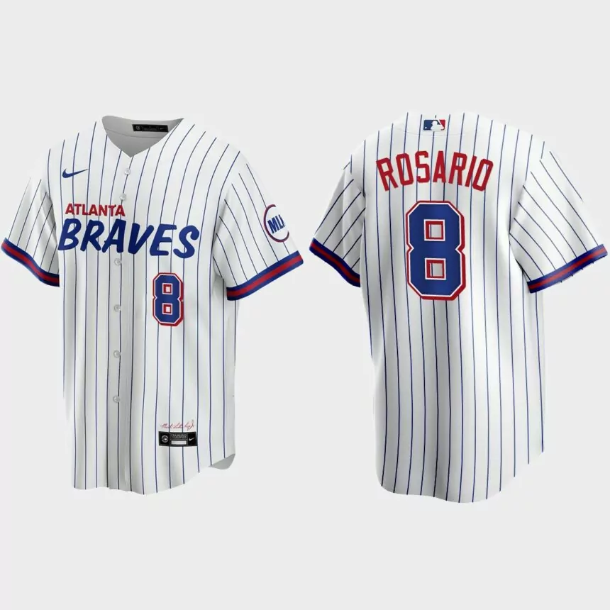 Atlanta Braves Eddie Rosario 2021 City Connect Replica Jersey – White