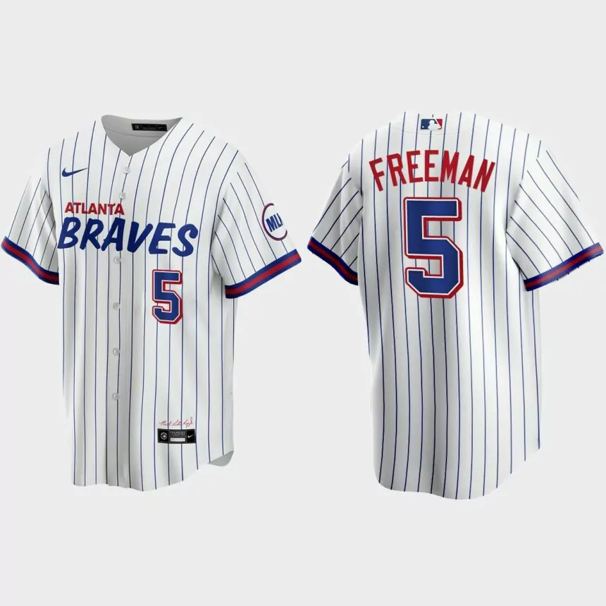 Atlanta Braves Freddie Freeman 2021 City Connect Replica Jersey – White
