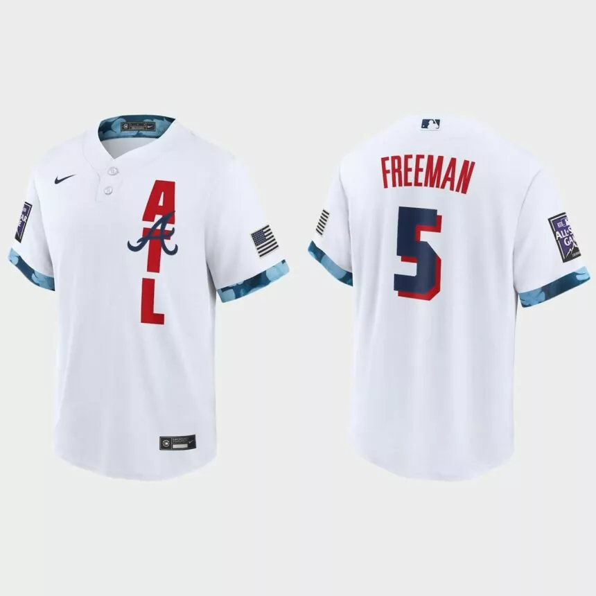 Atlanta Braves Freddie Freeman 2021 MLB All-Star Game Replica Jersey – White