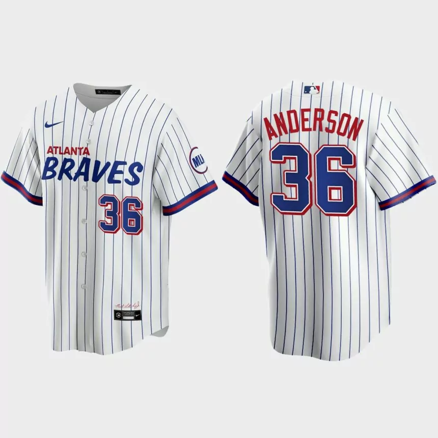 Atlanta Braves Ian Anderson 2021 City Connect Replica Jersey – White