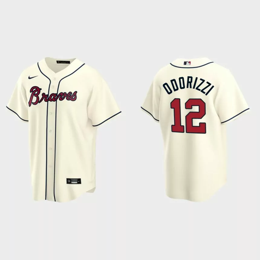 Atlanta Braves Jake Odorizzi Replica Alternate Jersey – Cream