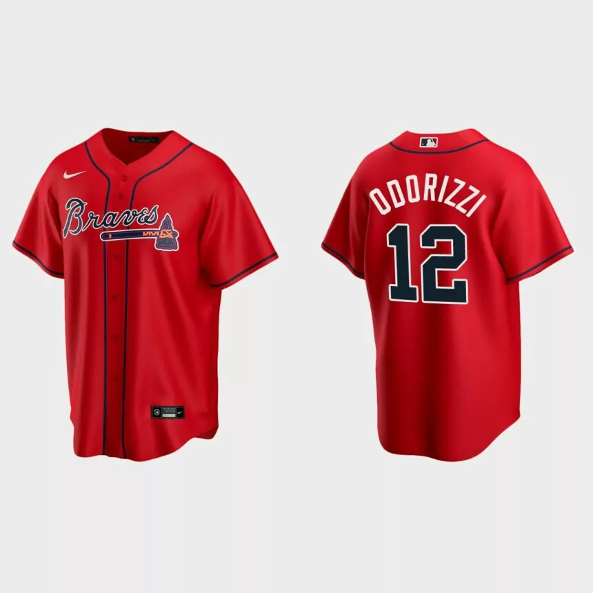 Atlanta Braves Jake Odorizzi Replica Alternate Jersey – Red