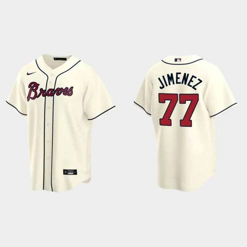 Atlanta Braves Joe Jimenez Replica Alternate Jersey – Cream