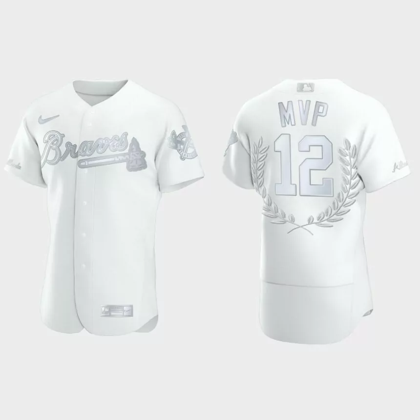 Atlanta Braves Jorge Soler 2021 World Series Champions MVP White Platinum Jersey