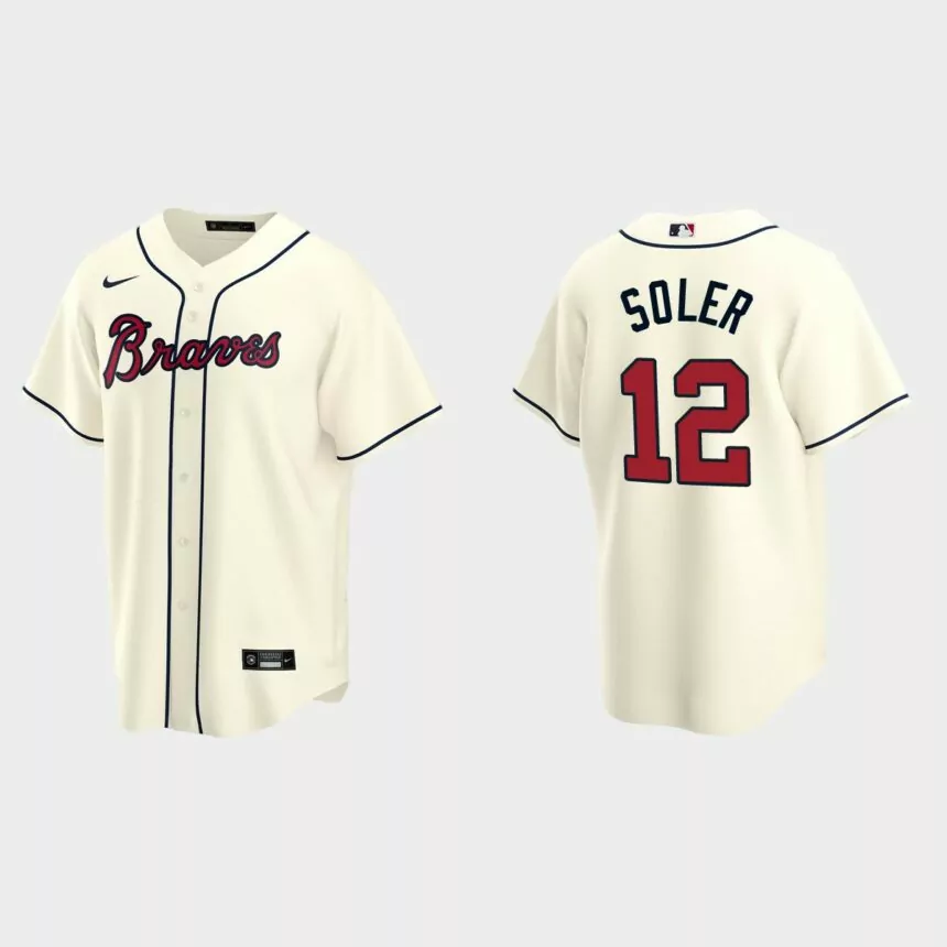 Atlanta Braves Jorge Soler Replica Alternate Jersey – Cream