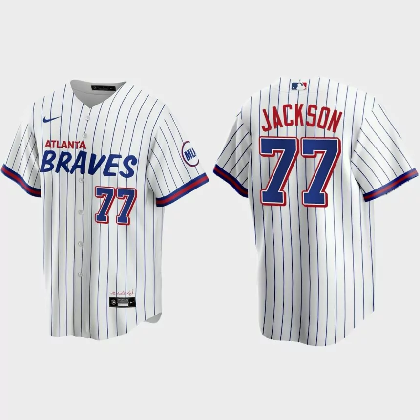Atlanta Braves Luke Jackson 2021 City Connect Replica Jersey – White