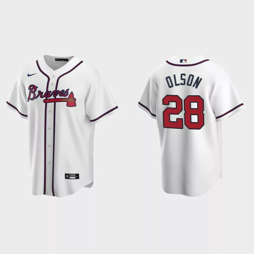 Atlanta Braves Matt Olson Replica Home Jersey – White