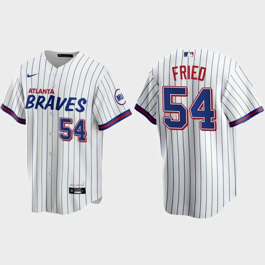 Atlanta Braves Max Fried 2021 City Connect Replica Jersey – White