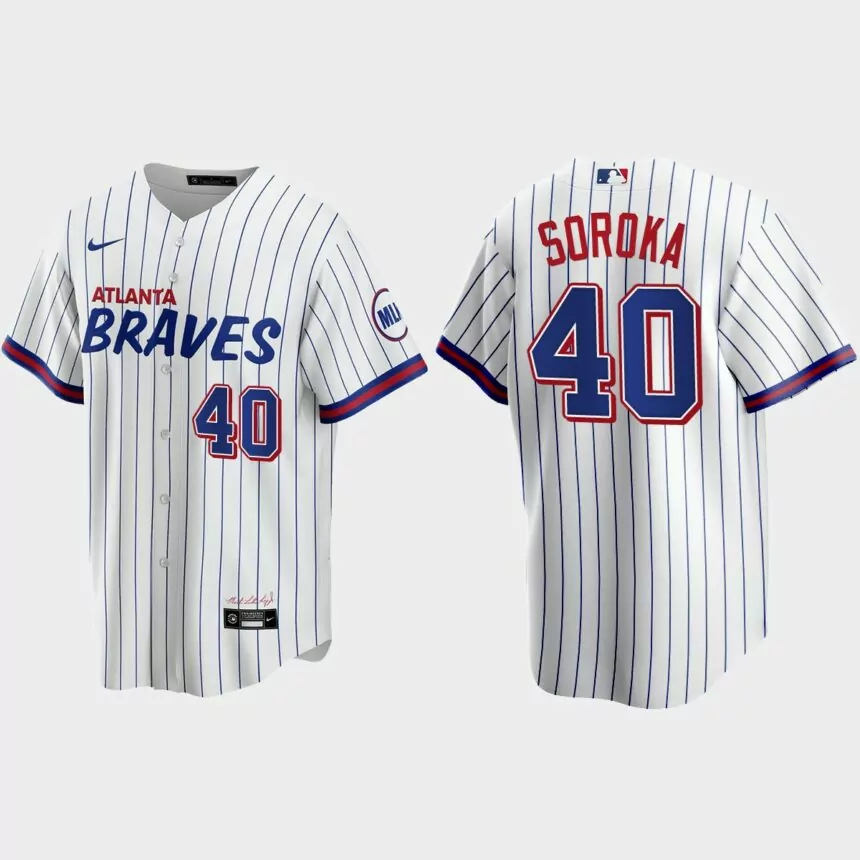 Atlanta Braves Mike Soroka 2021 City Connect Replica Jersey – White