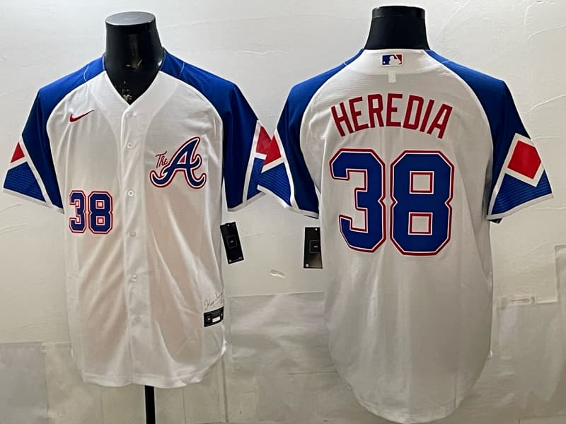 Atlanta Braves Nike Alternate Player Jersey 38  HEREDIA