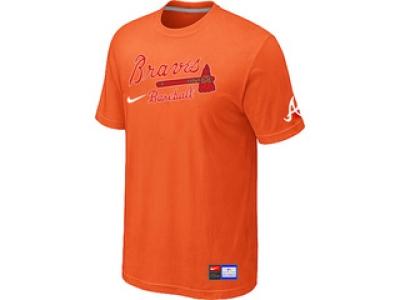Atlanta Braves Orange NEW Short Sleeve Practice T-Shirt