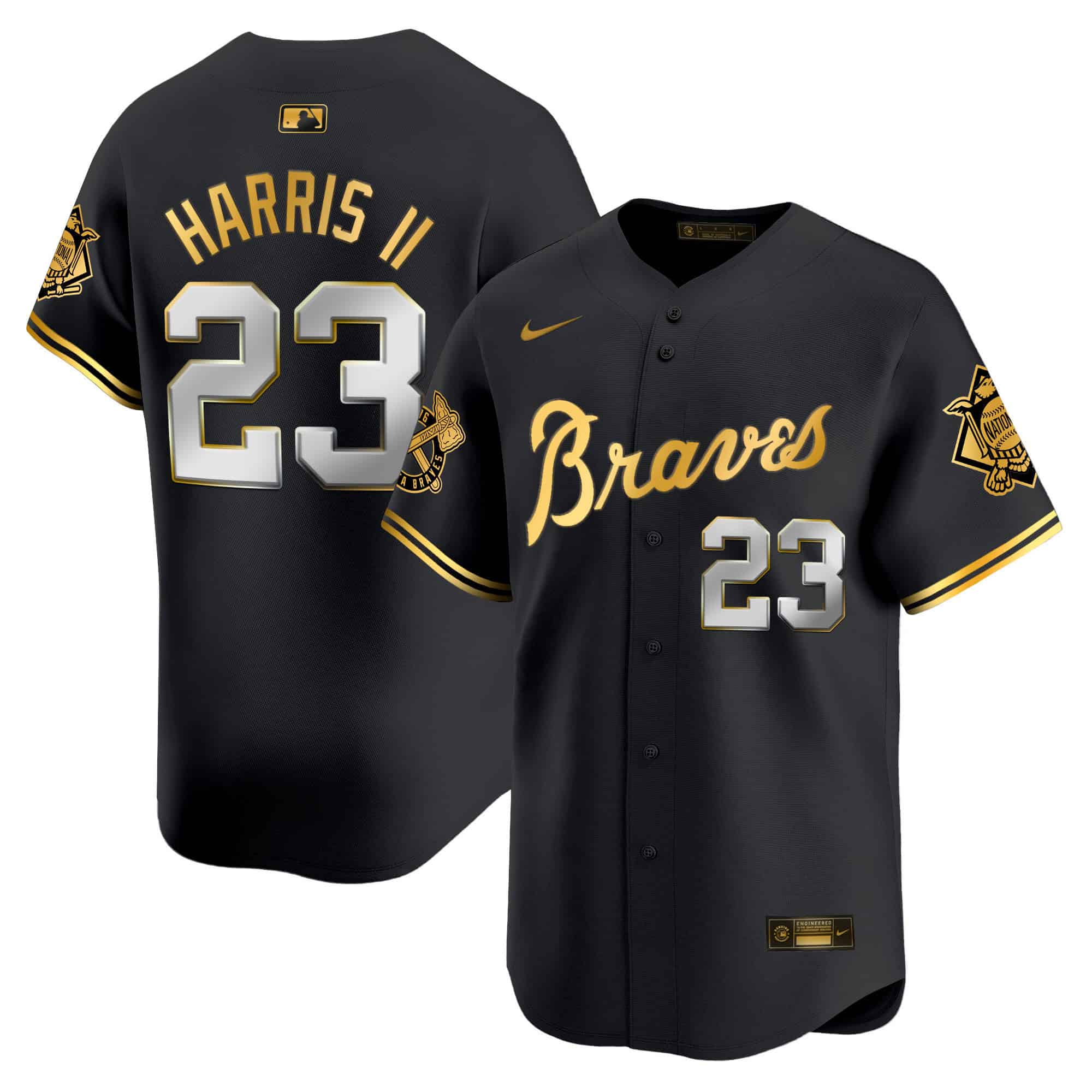 Atlanta Braves Peaches n’ Cream Vapor Premier Limited baseball  Jersey – All Stitched  Black Gold Michael Harris II #23