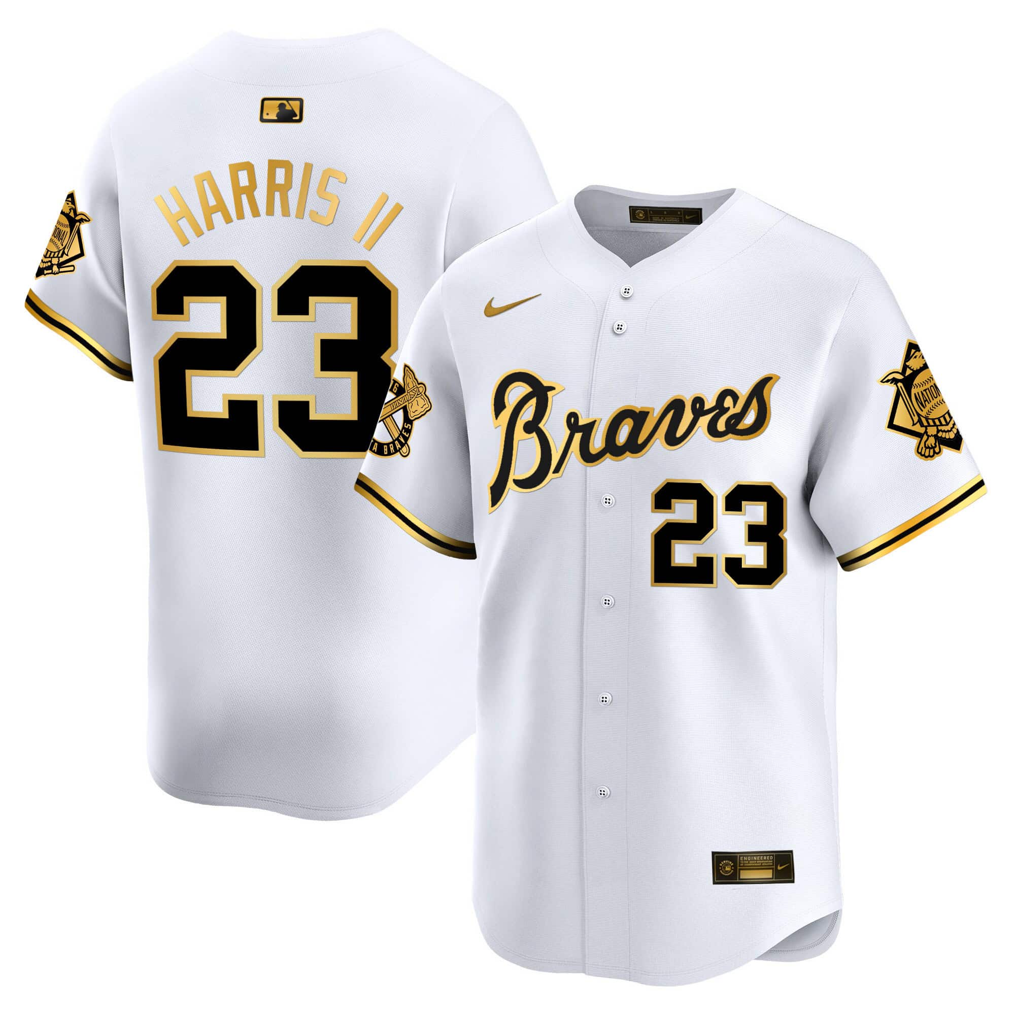 Atlanta Braves Peaches n’ Cream Vapor Premier Limited baseball  Jersey – All Stitched  White Gold Michael Harris II #23