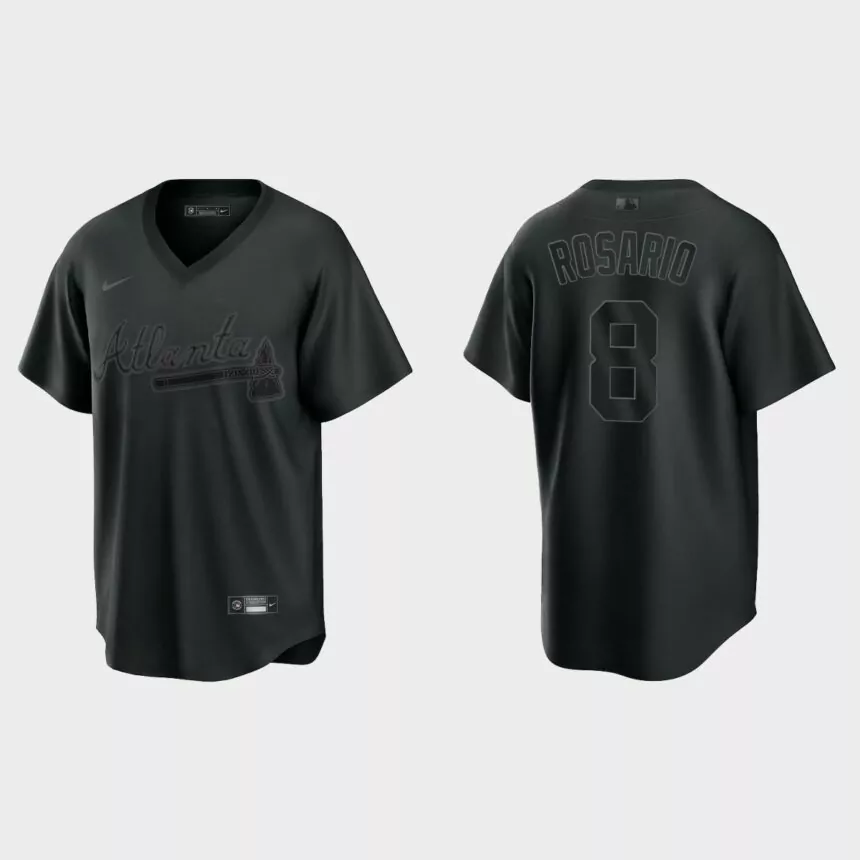 Atlanta Braves Pitch Black Replica Jersey – Black的副本