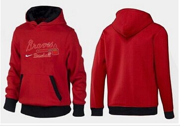 Atlanta Braves Pullover Hoodie Red & Black