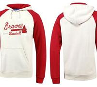 Atlanta Braves Pullover Hoodie White & Red