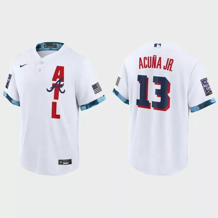 Atlanta Braves Ronald Acuna Jr 2021 MLB All-Star Game Replica Jersey – White