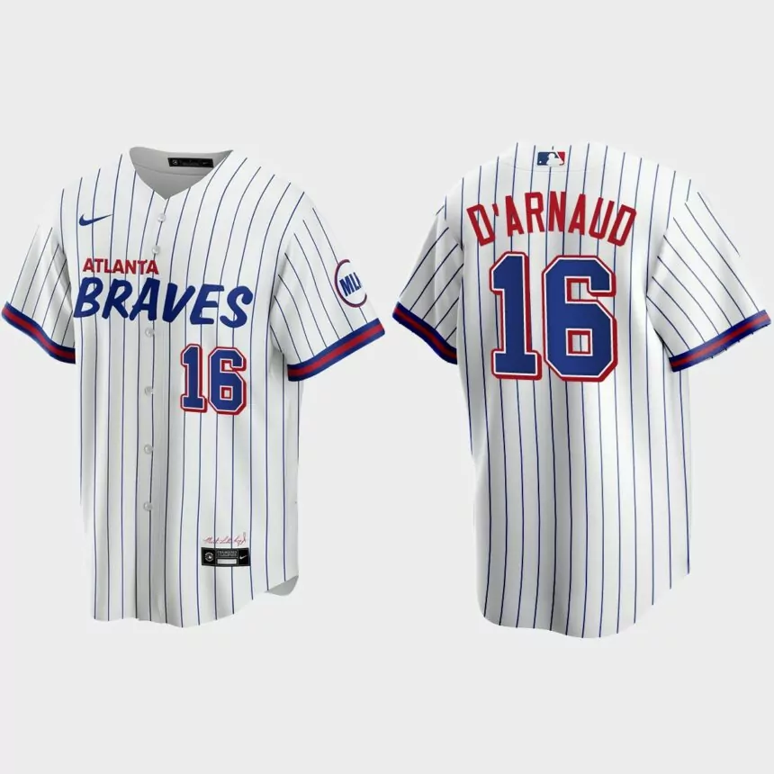 Atlanta Braves Travis d’Arnaud 2021 City Connect Replica Jersey – White