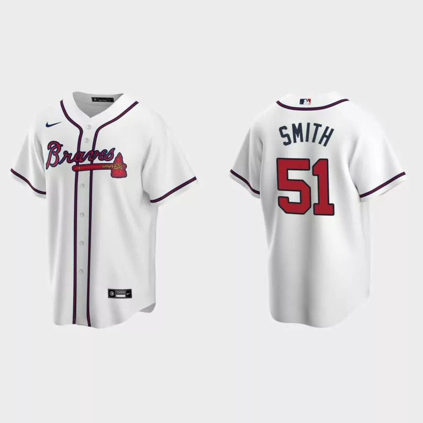 Atlanta Braves Will Smith Replica Home Jersey – White
