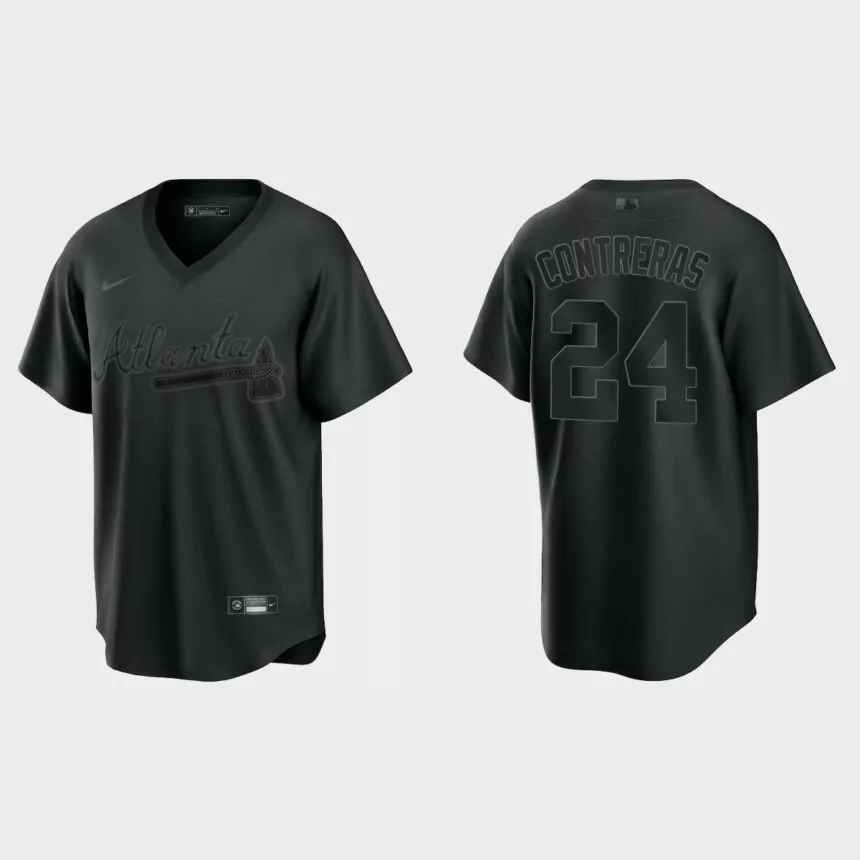 Atlanta Braves William Contreras Pitch Black Replica Jersey – Black