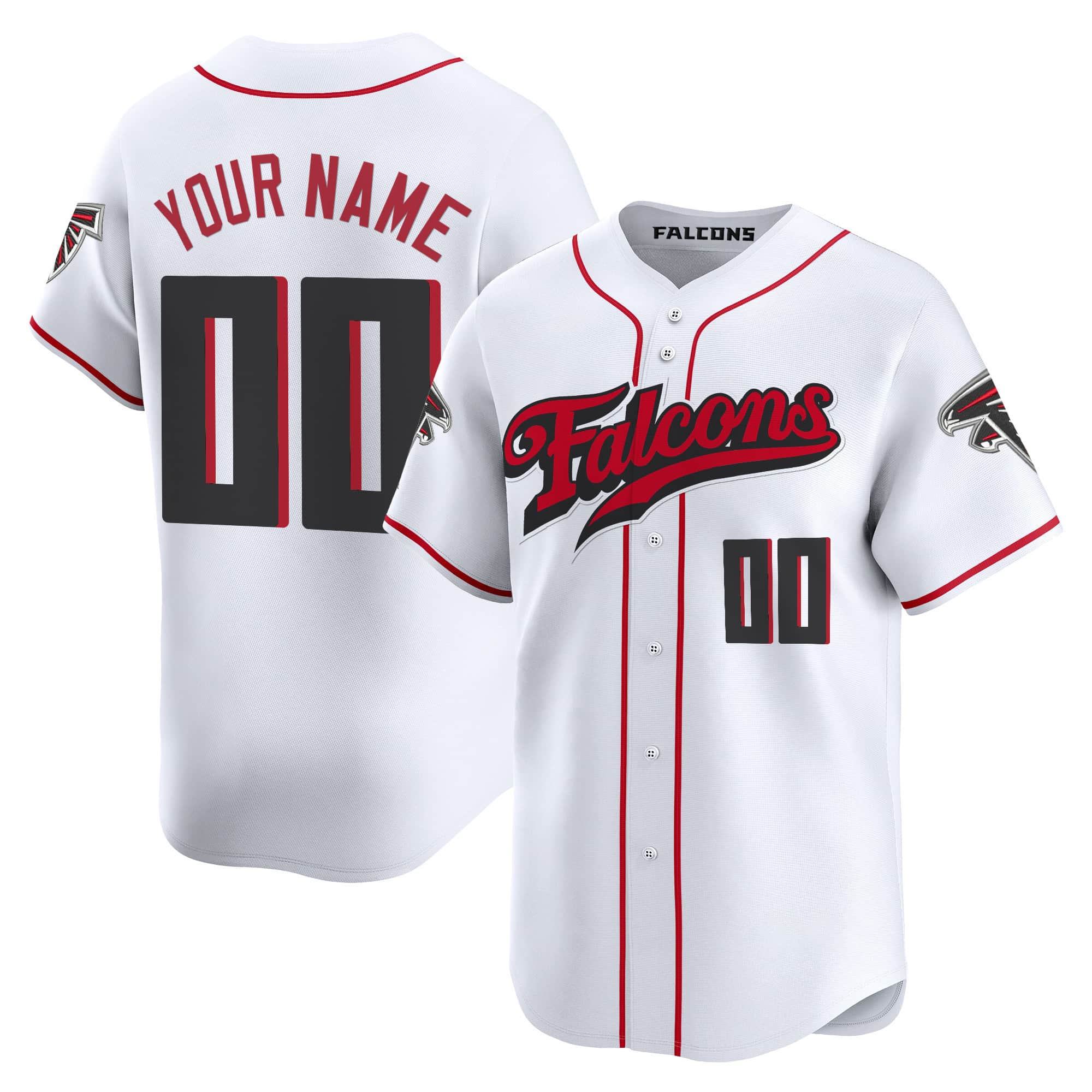 Atlanta Falcons 2025 Vapor Limited Baseball  Custom Jersey – All Stitched