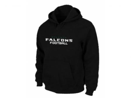 Atlanta Falcons Authentic font Pullover Hoodie Black