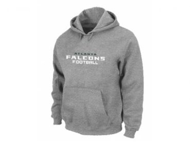 Atlanta Falcons Authentic font Pullover Hoodie Grey